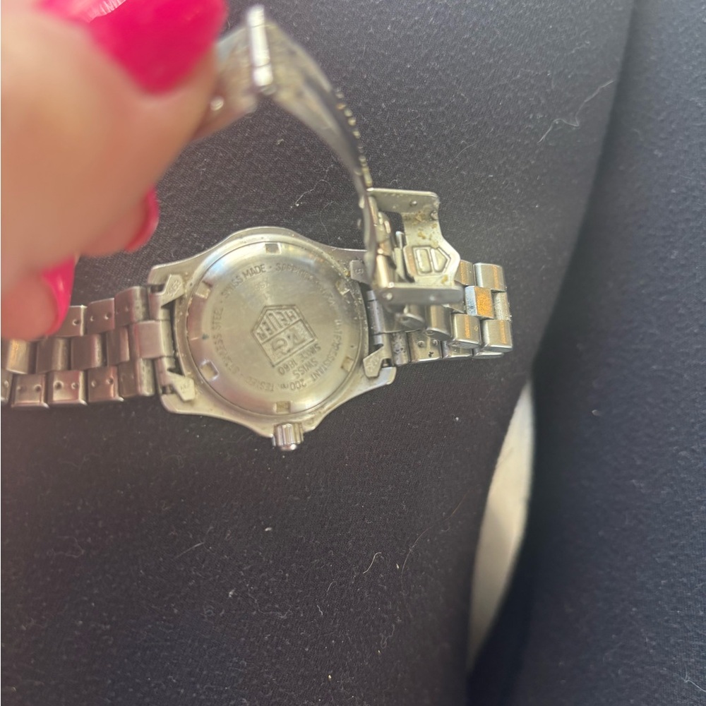Tag Heuer Silver Watch with Deep Blue Dial sapphire crystal - Picture 2 of 7